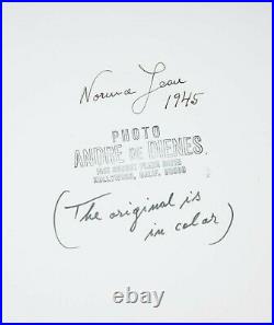 Marilyn Monroe SIGNED Andre de Dienes Vintage Original Pin-Up Photo Stamped