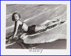 Marilyn Monroe Superb Vintage Original 1950 Photograph In Sexy In Pose Swimsuit