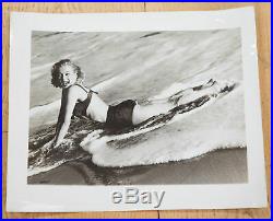 Marilyn Monroe Superb Vintage Original 1950 Photograph In Sexy In Pose Swimsuit