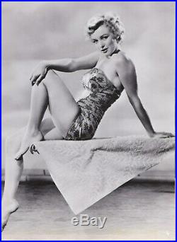 Marilyn Monroe Superb Vintage Original 1950 Rko Photograph Sexy Pose Swimsuit