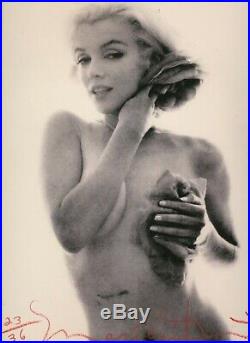 Marilyn Monroe Vintage Photo Roses 1962 The Last Sitting Bert Stern Auto Nm
