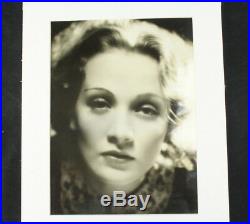 Marlene Dietrich Vintage 1930 11x14 Photo Glamour Shot Signed & Matted Early Pic