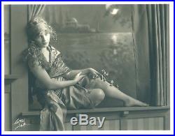 Mary Miles Minter silent film star vintage photo sultry bare legs feet Witzel