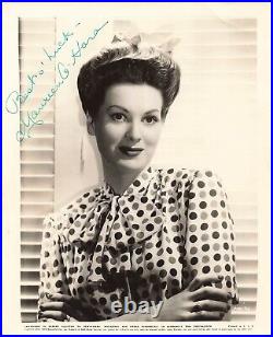 Maureen O'hara, Rare Original Autograph, Hand Signed Signature Photo Portrait