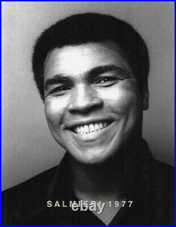 Muhammad Ali Portrait 8x10 B/w Dkrm Photo 1977 Vintage Salmieri