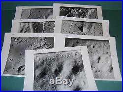 NASA 1965 RANGER IX (7) PHOTOS VINTAGE BLACK & WHITE 8x10 PHOTO APOLLO