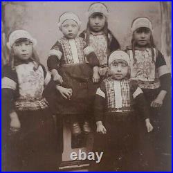 Netherlands 1893 Marken Island Zuiderzee Children Girls North Holland Photo K2