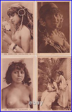 North Africa Lehnert & Landrock Arab nude Girls original early 1910 Lot 12 photo