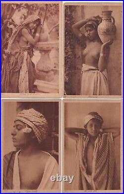 North Africa Lehnert & Landrock Arab nude Girls original early 1910 Lot 12 photo