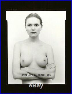 Nude Female Photo 4x5 Vintage B/w Contact Dkrm Print Signed