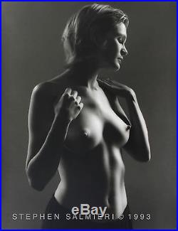 Nude Female Photo /8x10 B&w Vintage Dkrm Print / Signed Salmieri 1993
