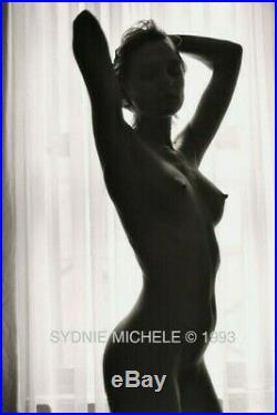 Nude Female Photo 8x10 B&w Vntage Dkrm Print Signed Orig 1993