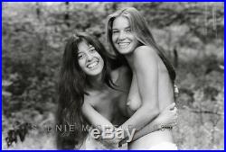 Nude Playful Females Photo 8x10 B&w Vintage Dkrm Print Signed Orig 1986
