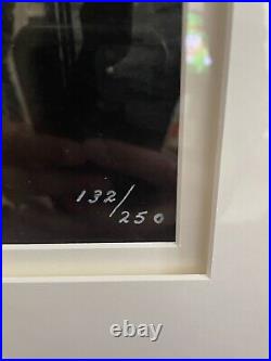 Numbered 132/250 Black White Beatles At Abbey Road Studios Framed Photo With Coa