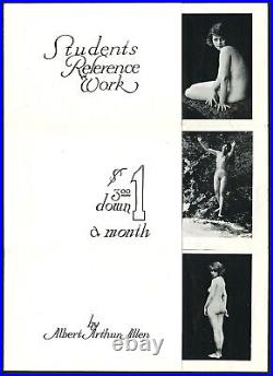 Oakland CA 1915s ALBERT ARTHUR ALLEN Brochure For Photo NUDES VASTA Archive