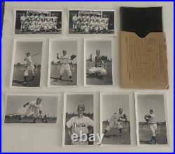 Official Phillies Baseball Individuals & Action B&W Press Photo Pack 1950s COA