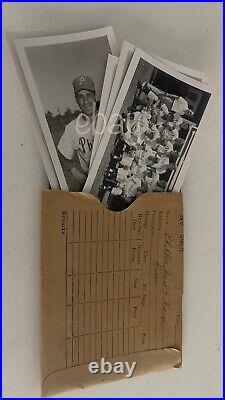 Official Phillies Baseball Individuals & Action B&W Press Photo Pack 1950s COA