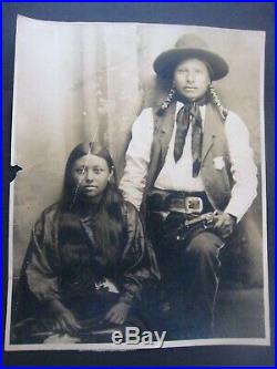 Old West' Vintage Antique Photo 1880-1890.' INDIAN POLICE ARMED'. PISTOLS