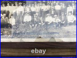 Old Yardlong Style Groups Banquet Outing Club Photographs Lot of 4 Pieces