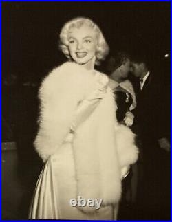 Original 1953 Marilyn Monroe Photo Walter Winchell Ciro's Snapshot Candid Stamp