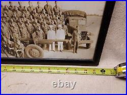 Original Framed 11- 15- 1941 Fort Bragg Nc Picture Capt Lj Kraus 35.5 X 8.5