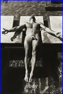 Original JAY JORGENSEN Male Nude Man Swimmer Gay Int Signed Silver Gelatin Photo