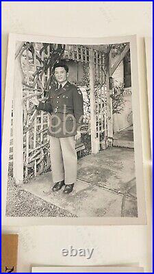 Original Korean War Era Photo Pack & Negatives OOAK Lieutenant H. Oh from Korea