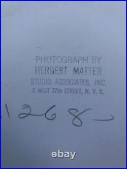 Original Large Photograph Black White Herbert Matter Industrial Typewriter 16x20