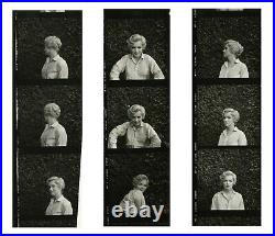 Original Marilyn Monroe (3) contact sheet strips- 9-portraits by Milton Greene