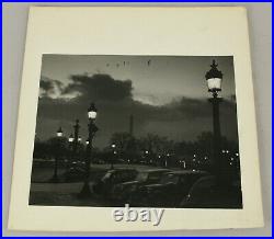 Original VTG 1960's Todd Webb Silver Print Photograph Place de la Concorde Paris