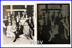 Original Vintage Bold & Beautiful, B&W Family photo with Negative 8x10