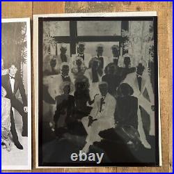 Original Vintage Bold & Beautiful, B&W Family photo with Negative 8x10