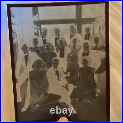 Original Vintage Bold & Beautiful, B&W Family photo with Negative 8x10