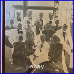 Original Vintage Bold & Beautiful, B&W Family photo with Negative 8x10