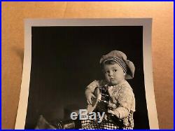 Our Gang Very Rare Vintage Original 30s 8/10 Photo Very Young Spanky Banjo