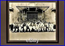 Oversized vintage poste Post office employees photo Hakone Malacca Malaysia 1935