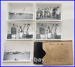 PRESS PHOTO PACK Horse Racing Vintage OOAK Photos & Negatives 1953 Jockey Award