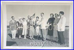 PRESS PHOTO PACK Horse Racing Vintage OOAK Photos & Negatives 1953 Jockey Award