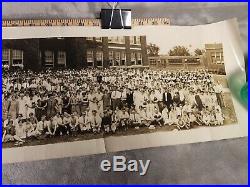 Panoramic Photograph 1926 Kansas State Teachers College Photo Antique Vintage
