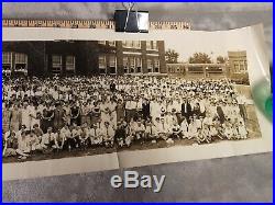 Panoramic Photograph 1926 Kansas State Teachers College Photo Antique Vintage