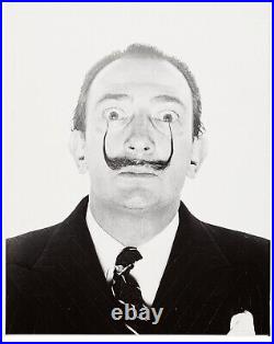 Philippe Halsman Signed Stamped 1953 Salvador Dali Mustache Gelatin Silver 14x11