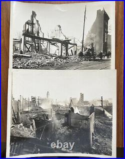 Photographs Paterson NJ The Great Fire 1902 by John Reid, 16 pcs. 8x10