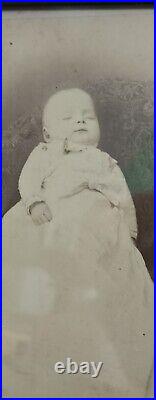 Post Mortem cabinet card Photo of A Child, in A Frame