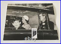 QUEEN ELIZABETH II & Prince Charles 1963 Original Photo Dalmas Agency (Stamp)