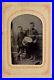 RARE-1800-s-ANTIQUE-Vintage-TWO-BOYS-with-DRUM-DRUMMER-BOY-Tintype-Photo-01-as