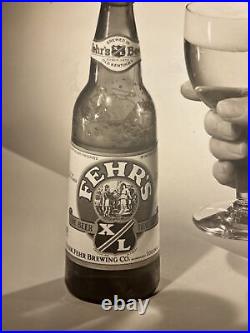 RARE 1940s Chicago Photographer A. GEORGE MILLER Original FEHR'S BEER Photo