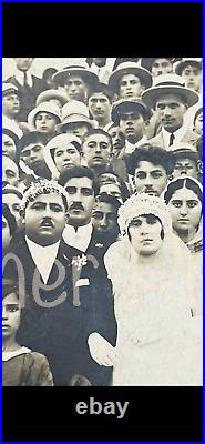 RARE Antique VTG Spanish / American 1800s CABINET CARD Large Wedding Photo 8x10