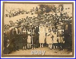 RARE Antique VTG Spanish / American 1800s CABINET CARD Large Wedding Photo 8x10