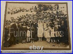 RARE Antique VTG Spanish / American 1800s CABINET CARD Large Wedding Photo 8x10