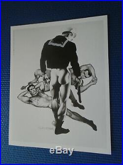 RARE GAY Vintage LÜGER/JIM FRENCH 6 Print Portfolio SAILORS Colt Studio 1992